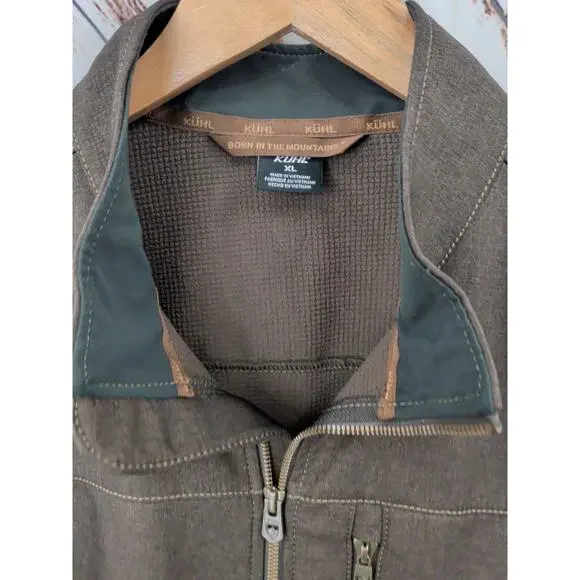 Kuhl Impakt Jacket  Espresso Brown Wind Resist Soft Shell - Picture 3 of 10